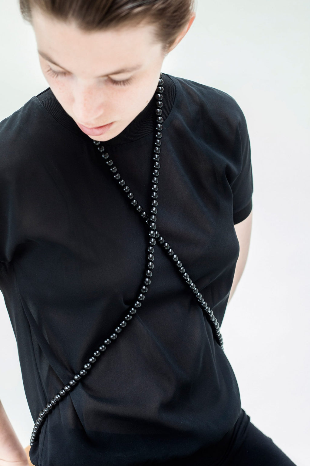 Very Long WOOD Necklace