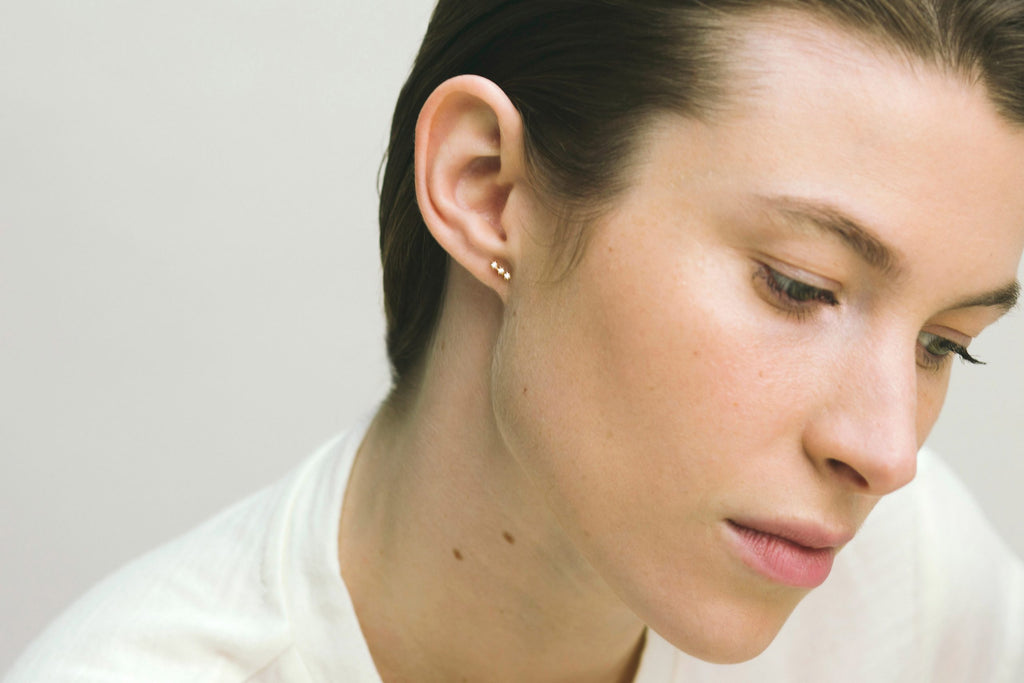 WIRE Trio diamond stud