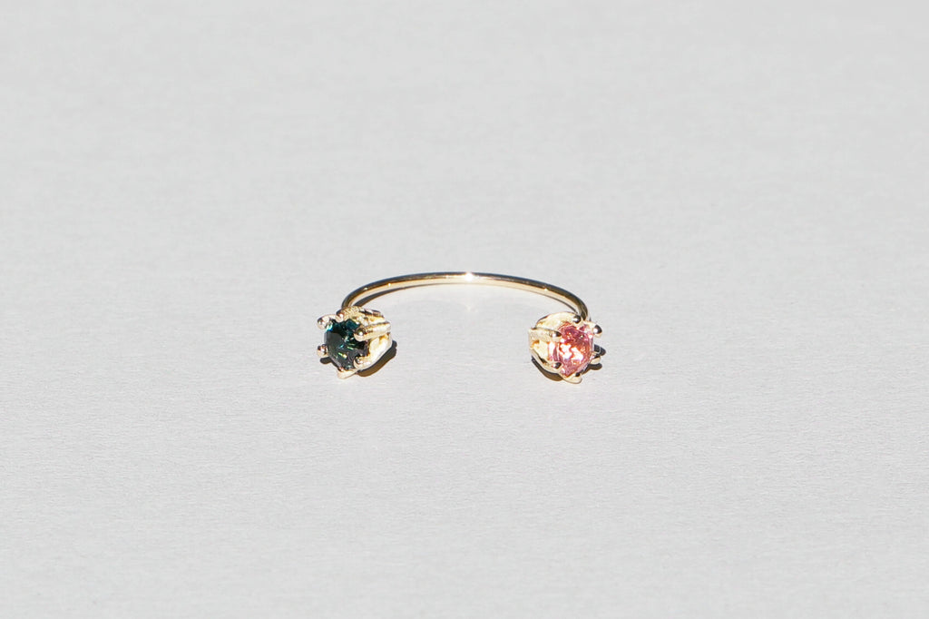Tourmaline Twin Ring