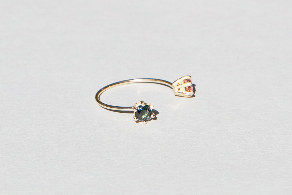 Tourmaline Twin Ring