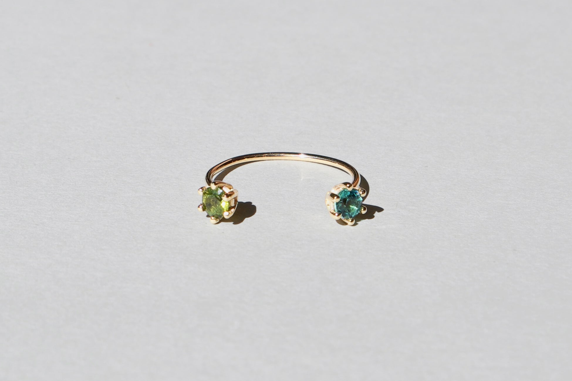 Tourmaline Twin Ring