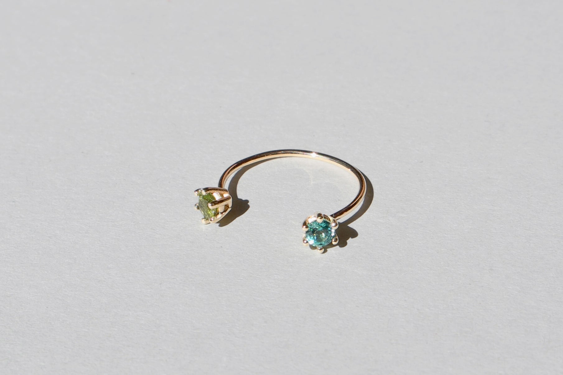 Tourmaline Twin Ring