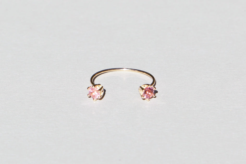 Tourmaline Twin Ring