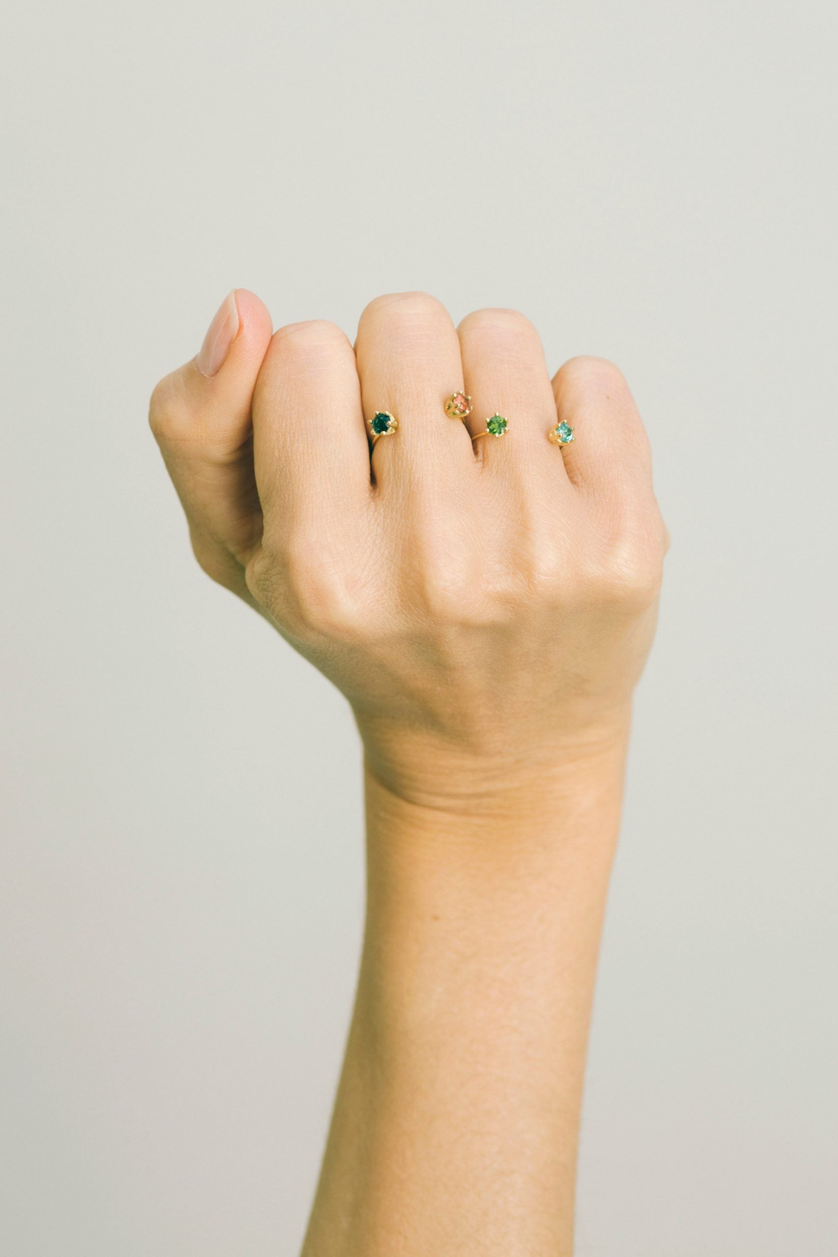 Tourmaline Twin Ring