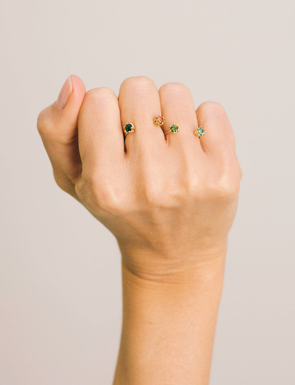 Tourmaline Twin Ring